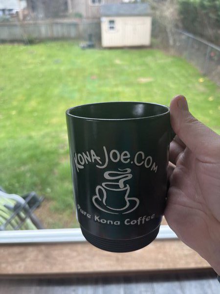 Deluxe Signature Kona Joe Mug with Rubber Bottom  Kona Joe Coffee