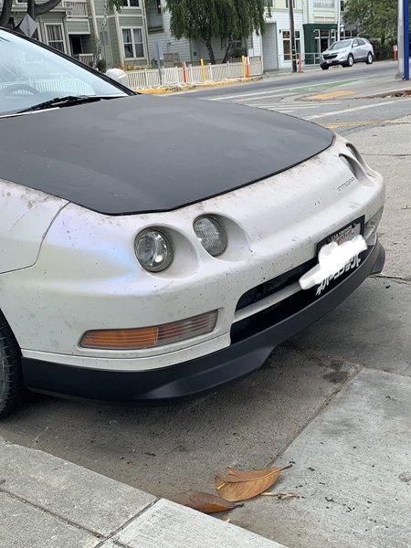 JDM Style Front Bumper Lip Spoiler For 94-97 Acura Integra - Unpainted Polyurethane, Easy Fit